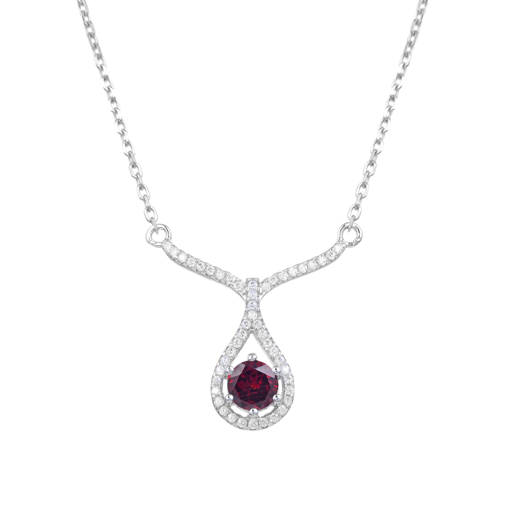 DF Sterling Silver Green Agate Necklace Pendant S925 Silver Natural Gemstone Jewellery for Women Christmas gift