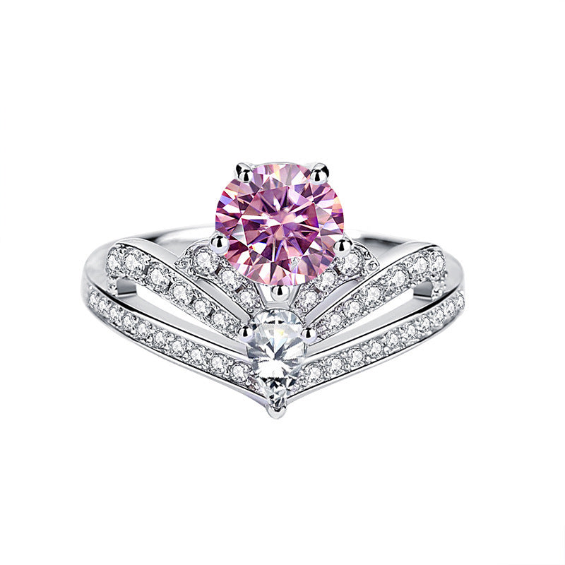 Nouveau 1 bague Franz Klammer Sangshi femme couronne 925 argent sterling 