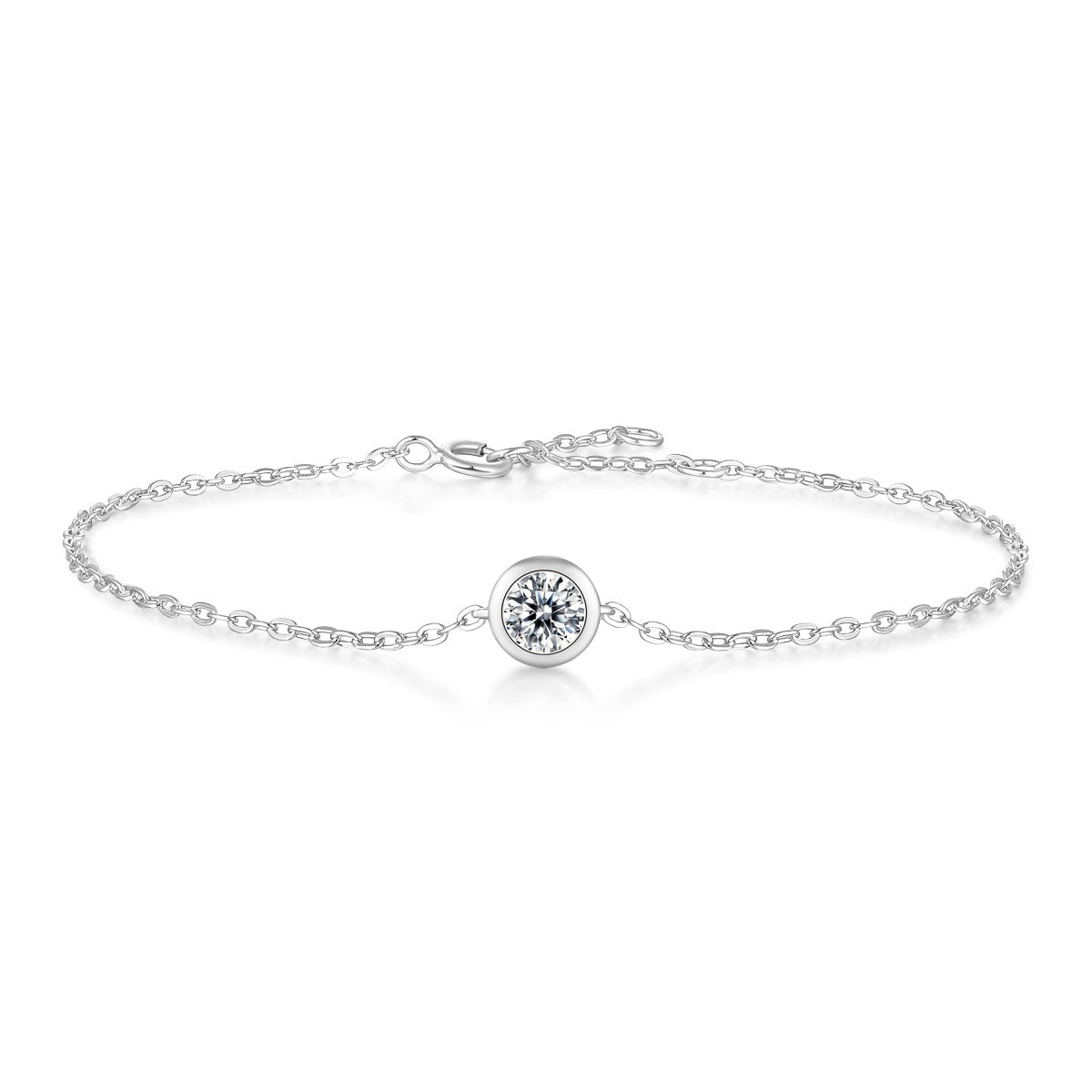 Bracelet à bulles de Perception en argent S925 incrusté de Moissanite