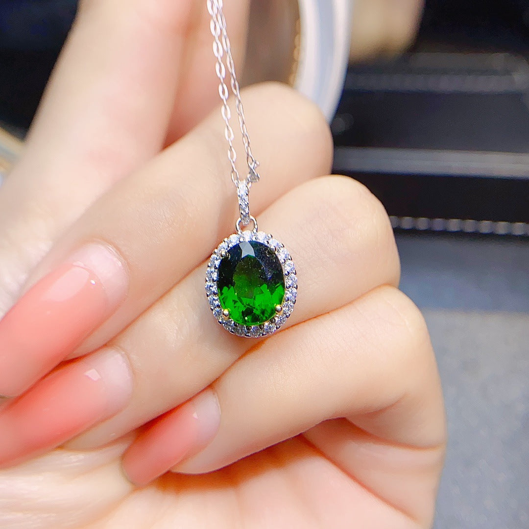 [DF]Bestselling Natural Labradorite Pendant - S925 Silver Setting, 8x10mm Gemstone, Hottest in Europe and America