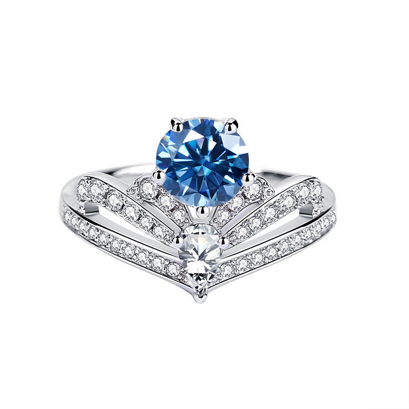 Nouveau 1 bague Franz Klammer Sangshi femme couronne 925 argent sterling 