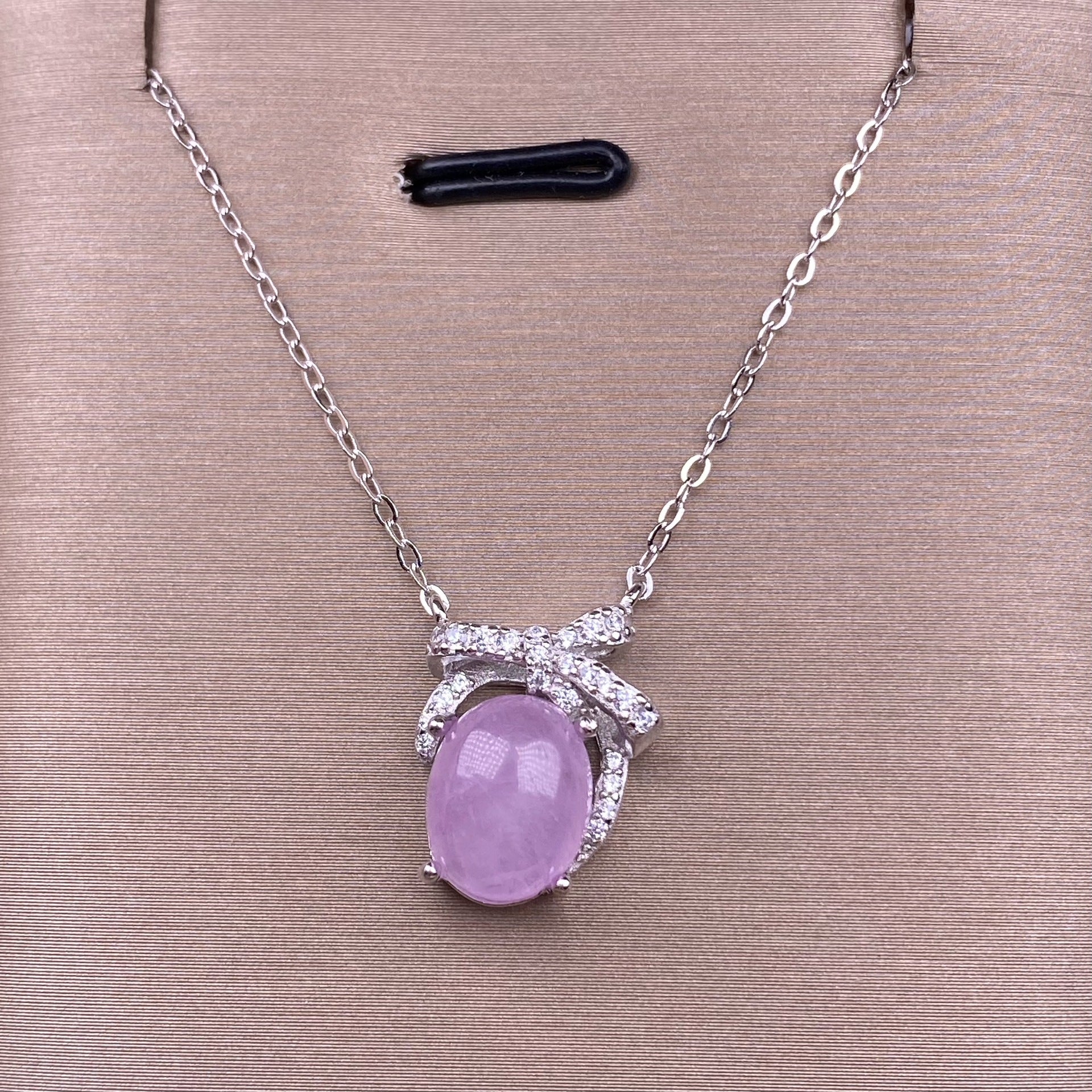 Collar de aguamarina con uva morada y brillo de litio con incrustaciones de plata s925, cadena versátil para clavícula de mujer