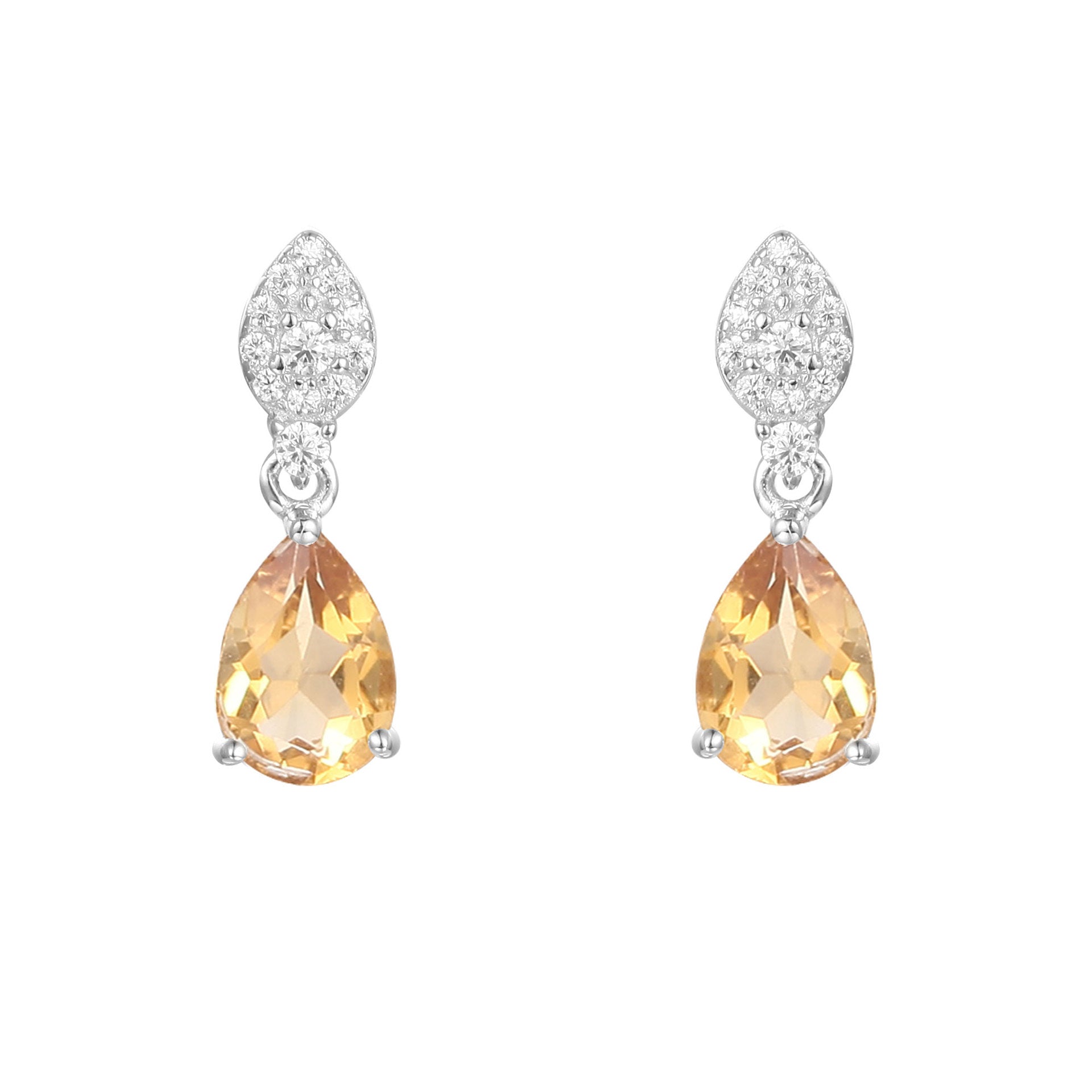 Boucles d'oreilles en améthyste naturelle de luxe en argent 925 incrustées de pierres précieuses naturelles