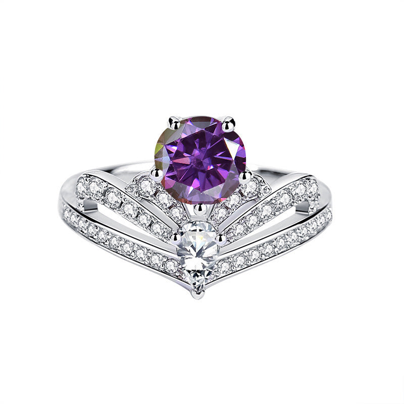 Nouveau 1 bague Franz Klammer Sangshi femme couronne 925 argent sterling 