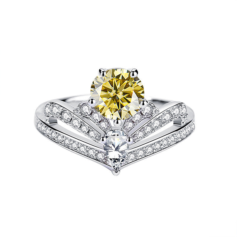 Nouveau 1 bague Franz Klammer Sangshi femme couronne 925 argent sterling 