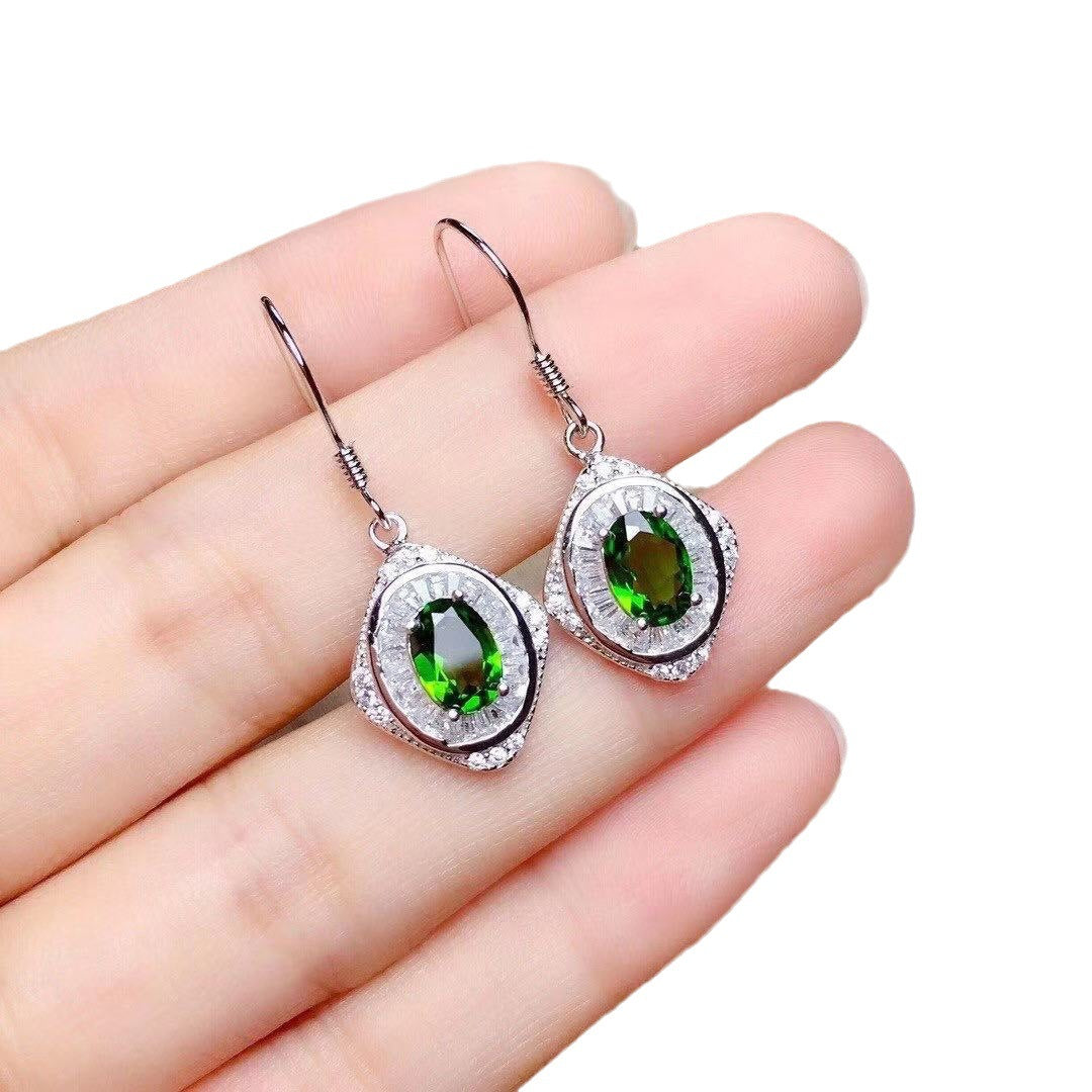 [DF]Ensemble de bijoux à breloque ethnique en labradorite - Argent S925 