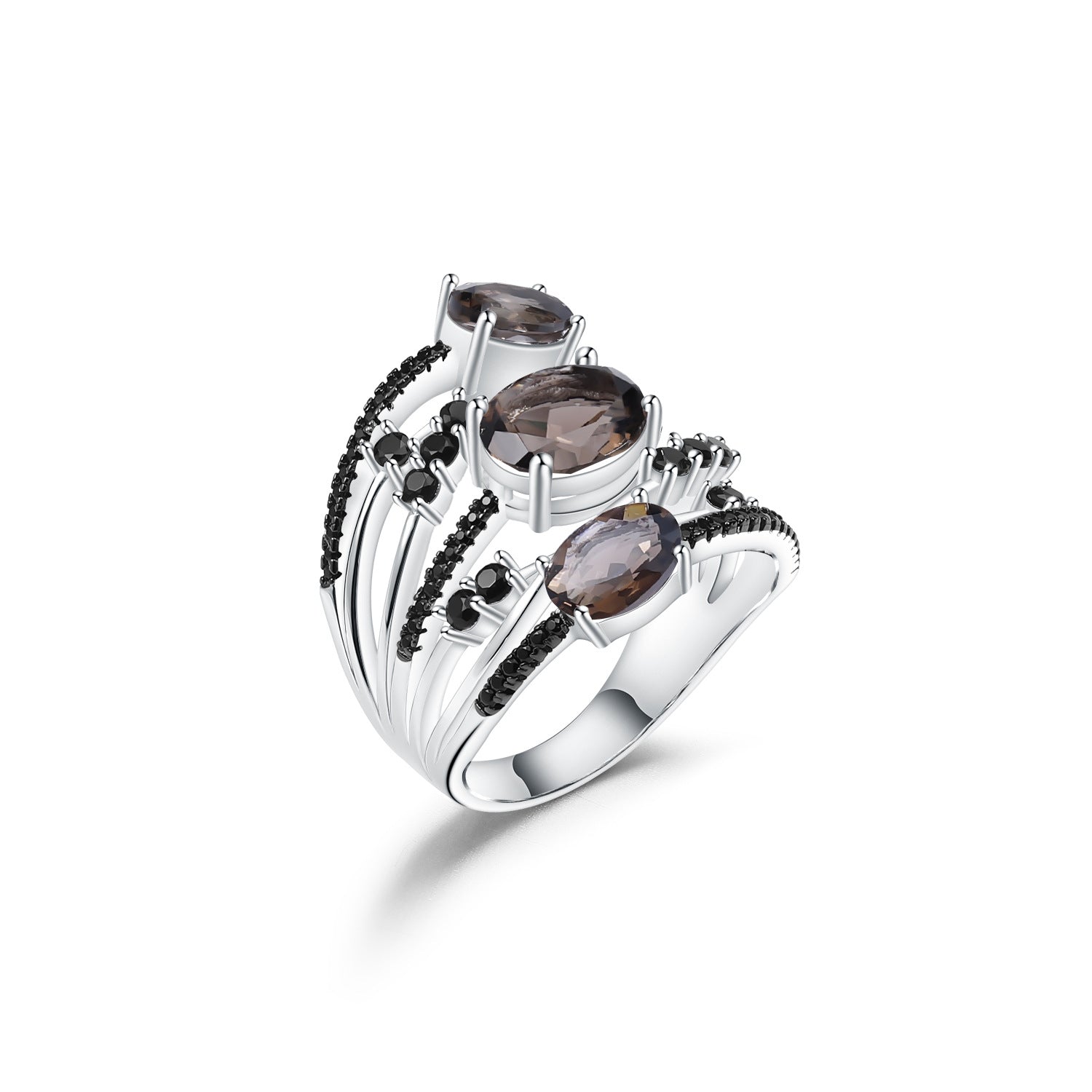 Bague grenat naturel en argent s925, bague au trésor de couleur naturelle