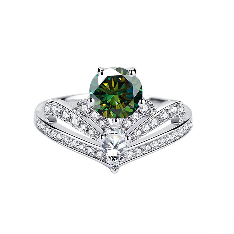 New 1 Franz Klammer Sangshi ring female crown 925 sterling silver