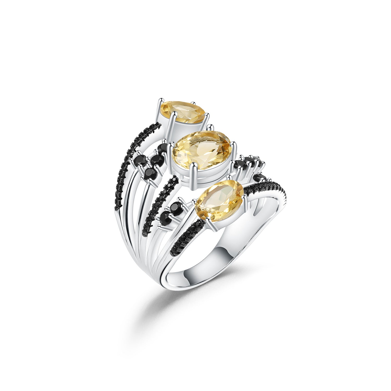 Bague grenat naturel en argent s925, bague au trésor de couleur naturelle