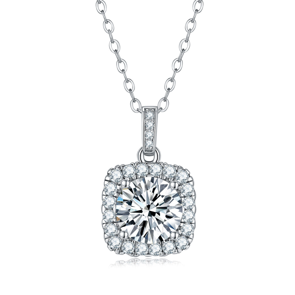 Pendentif en argent S925, nouveau collier de sucre en pierre Mosang