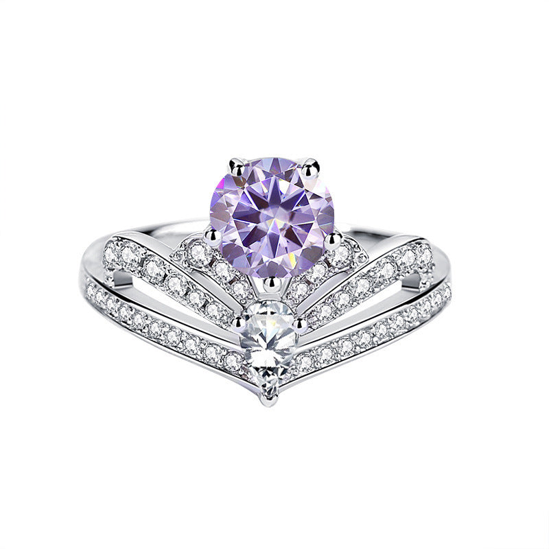 Nouveau 1 bague Franz Klammer Sangshi femme couronne 925 argent sterling 